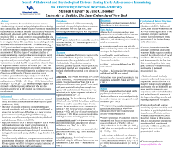 Anxious Withdrawal. - University at Buffalo