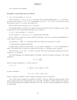 Lecture Notes, up to February 25