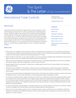 International Trade Controls