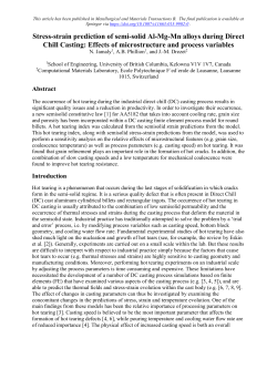 Stress-strain prediction of semi-solid Al-Mg-Mn alloys