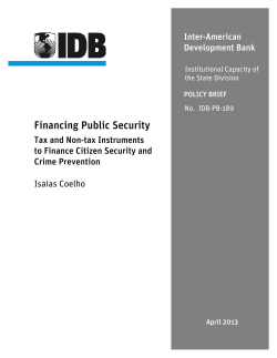 Financing Public Security - Inter