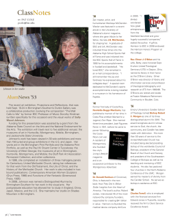 Class Notes - Birmingham