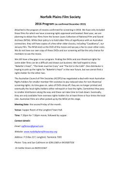 Norfolk Plains Film Society