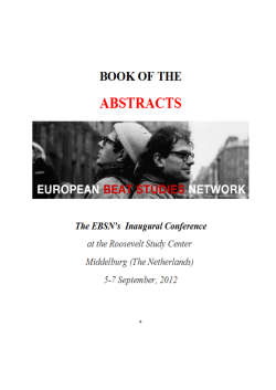 The European Beat Studies Network aims to bring