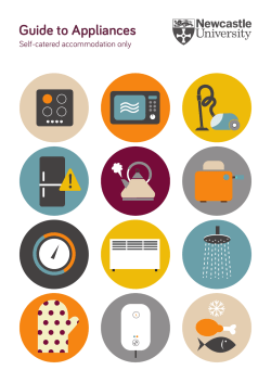 Guide to Appliances - Newcastle University