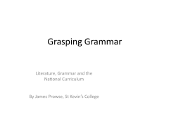Grasping Grammar