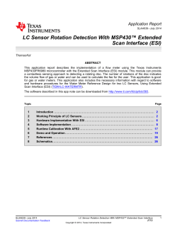 LC Sensor Rotation Detection With MSP430