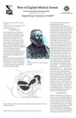 Imperforate hymen at birth*