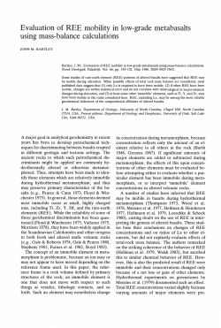 Evaluation of REE mobility in low-grade metabasalts using mass