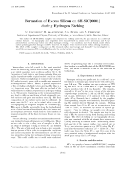 Formation of Excess Silicon on 6H