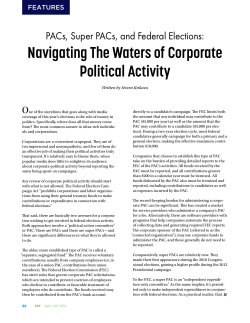 Navigating The Waters of Corporate Political Activity