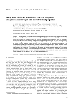 Study on durability of natural fibre concrete composites using