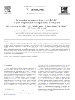 Is it possible to prepare olivine-type LiFeSiO4? A joint computational