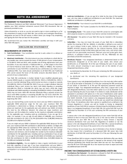 Roth Individual Retirement Trust Account