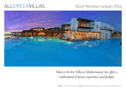 Best Mediterranean VIlla
