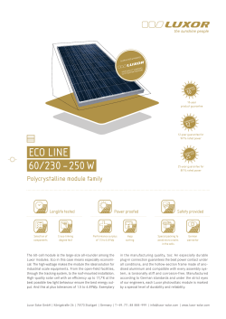 Eco linE 60/230 &ndash; 250 W - krannich