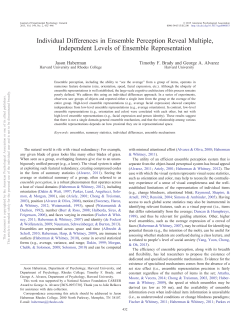 Individual Differences in Ensemble Perception