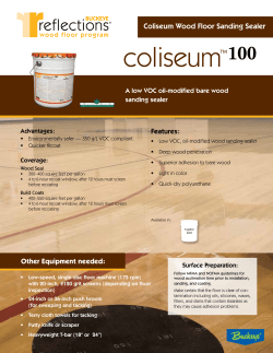 Coliseum Wood Floor Sanding Sealer