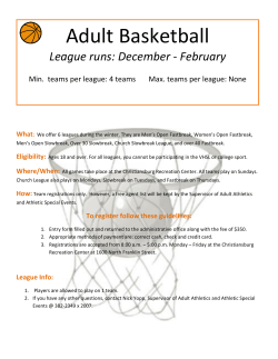 Adult Basketball