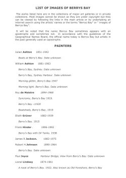 list of images of berrys bay painters