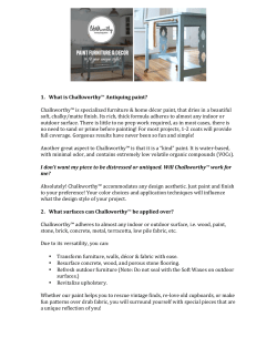 1. What`is`Chalkworthy &trade;`Antiquing`