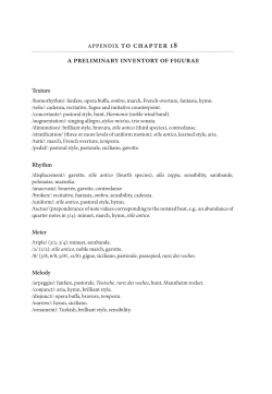 APPENDIX to Chapter 18 A Preliminary Inventory of Figurae