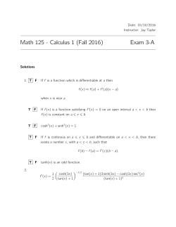 Exam 3A