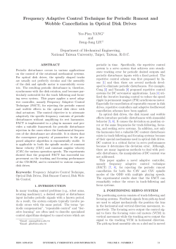 Frequency Adaptive Control Technique for Periodic Runout and