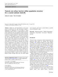 Natural, not urban, barriers define population structure for a coastal
