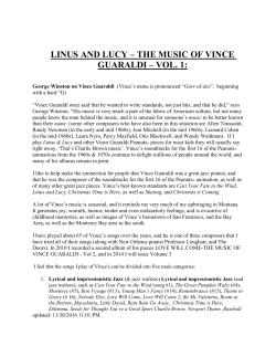 linus and lucy the music of vince guaraldi