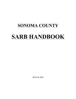Sonoma County SARB Handbook (July 2012)