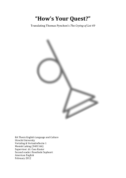 How`s Your Quest? - Utrecht University Repository