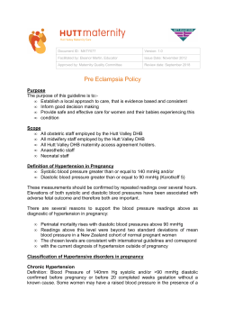 Pre Eclampsia MATY077