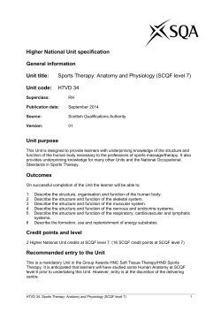 national unit specification: general information