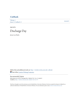 Discharge Day - ScholarWorks @ UMT