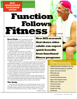 Function Follows Fitness