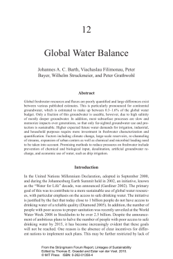Global Water Balance
