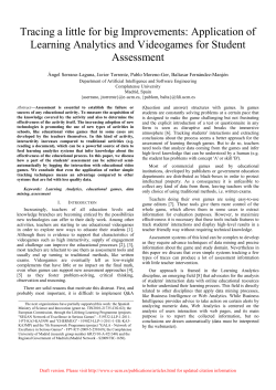 Tracing a little for big Improvements: Application of - e-UCM