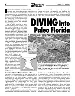 Diving into Paleo Florida - Rosenstiel School of Marine and