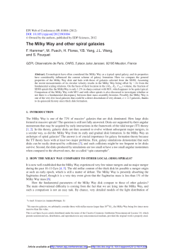 The Milky Way and other spiral galaxies