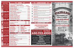 lisle carry out menu