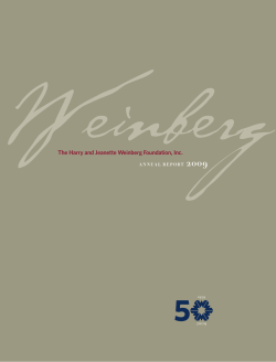 The Harry and Jeanette Weinberg Foundation, Inc.