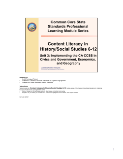HSS 6-12 - Unit 3 PowerPointPresenterNotes