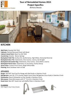 Tour of Remodeled Homes 2015 Project Specifics Bethany Beauty