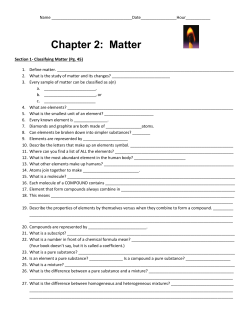 Matter Chapter 2 Guided Reading