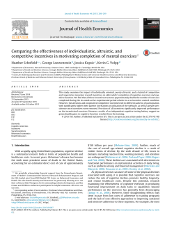 Comparing the effectiveness of individualistic, altruistic, and