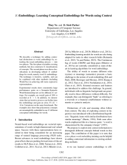 K-Embeddings: Learning Conceptual Embeddings for Words using