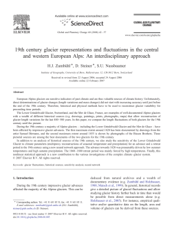 19th century glacier representations and fluctuations in