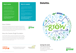 About Deloitte About the Graeme Dingle Foundation
