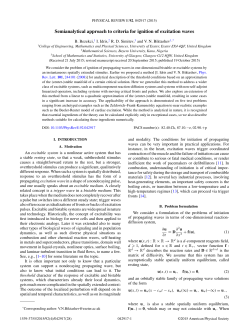 Semianalytical approach to criteria for ignition of excitation waves